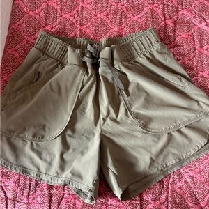 Beige athletic shorts
